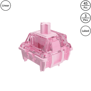 Akko Gateron Pink (Lubed, 45 pcs)